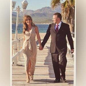 Elegant Beige Evening Gown